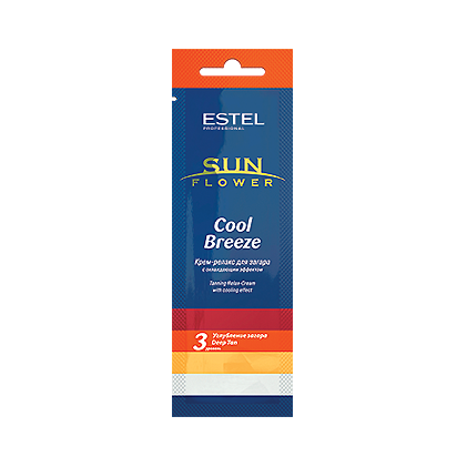 ESTEL PROF SUNFLOWER Крем-релакс для загара в солярии Cool Breeze 15мл с охлаждающим эффектом