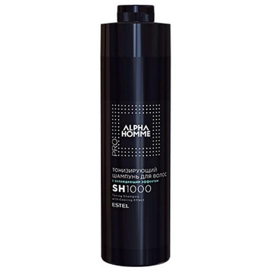 ESTEL PROF ALPHA HOMME PRO Тонизирующий шампунь для волос с охлаждающим эффектом 1000мл